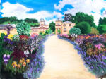 Castle Hill Gardens acrylic painting